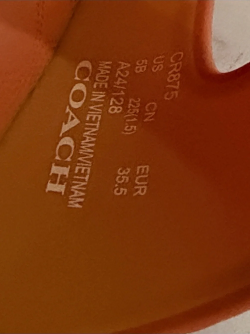Coach Kids Two-Tone Orange and Yellow Buckle Platform Sandals